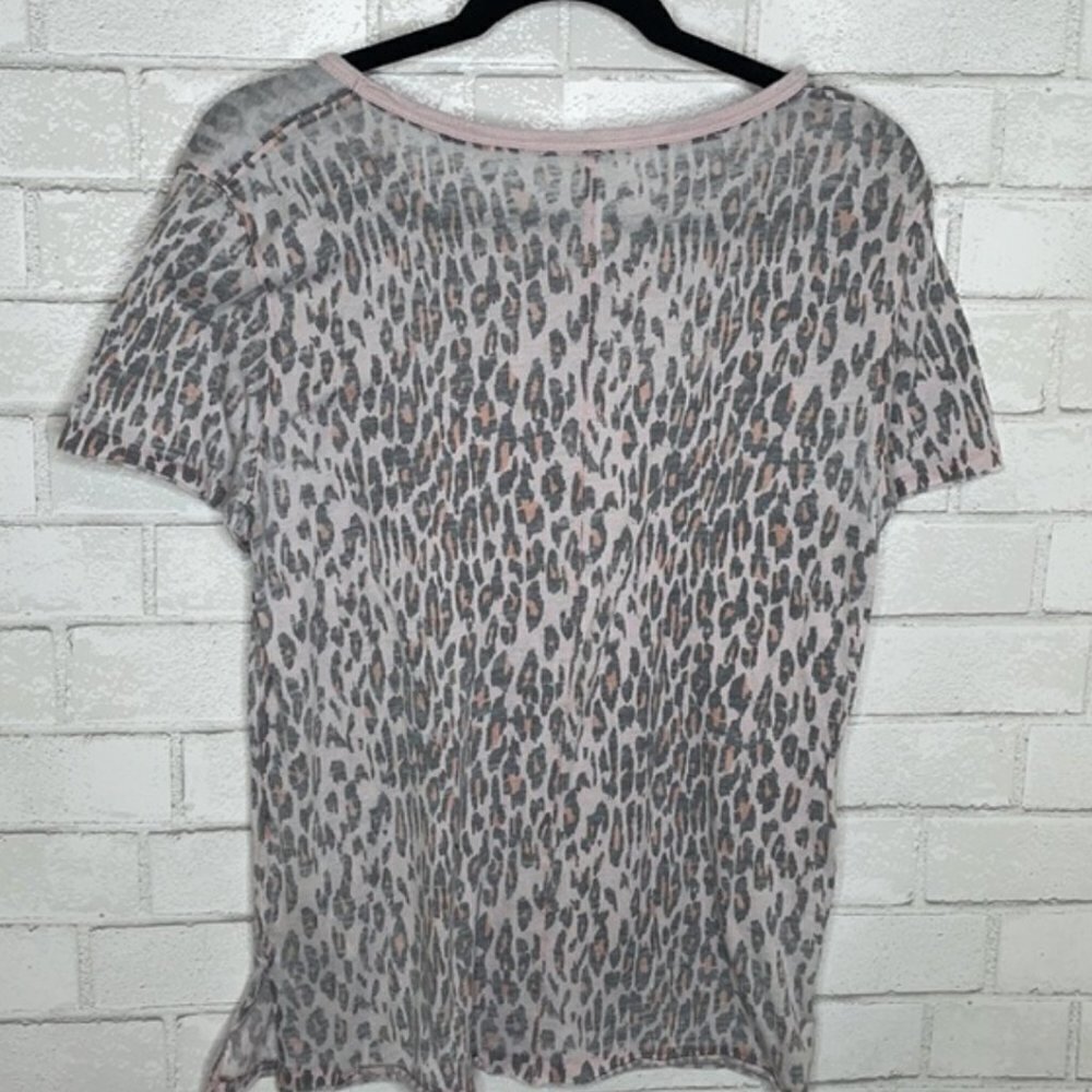Free People Pink Cheetah Tourist Tee - Picture 9 of 13